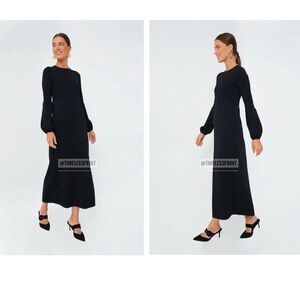 Tuckernuck/Pomander Place Black Double Knit Lennox Dress